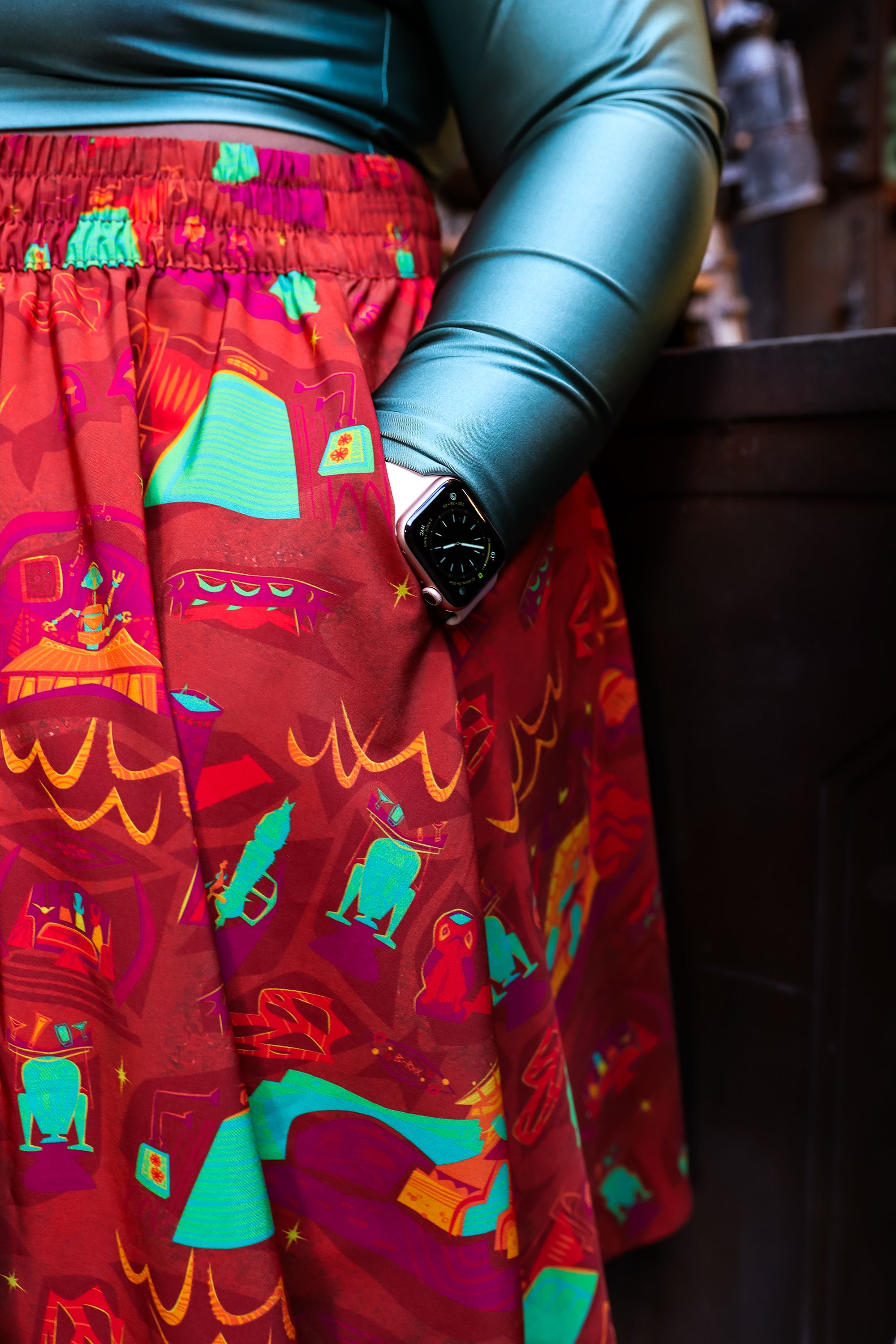 Galactic Cantina Midi Skirt - Park Candy