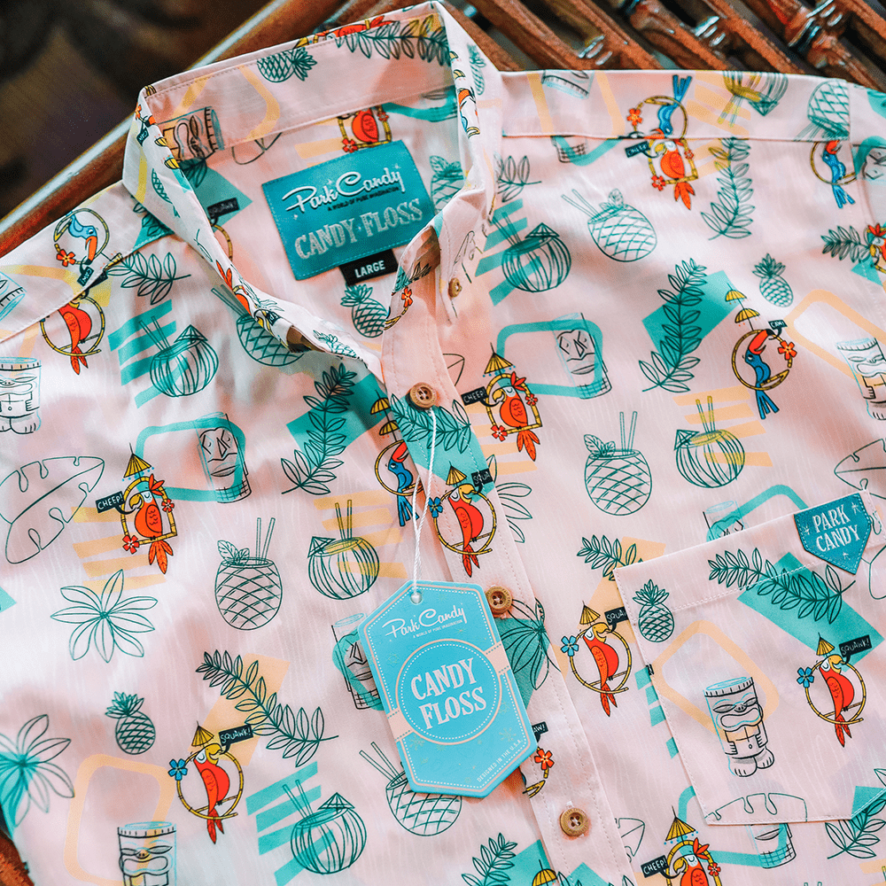 Birds Sing Words Button Up Shirt | Park Candy