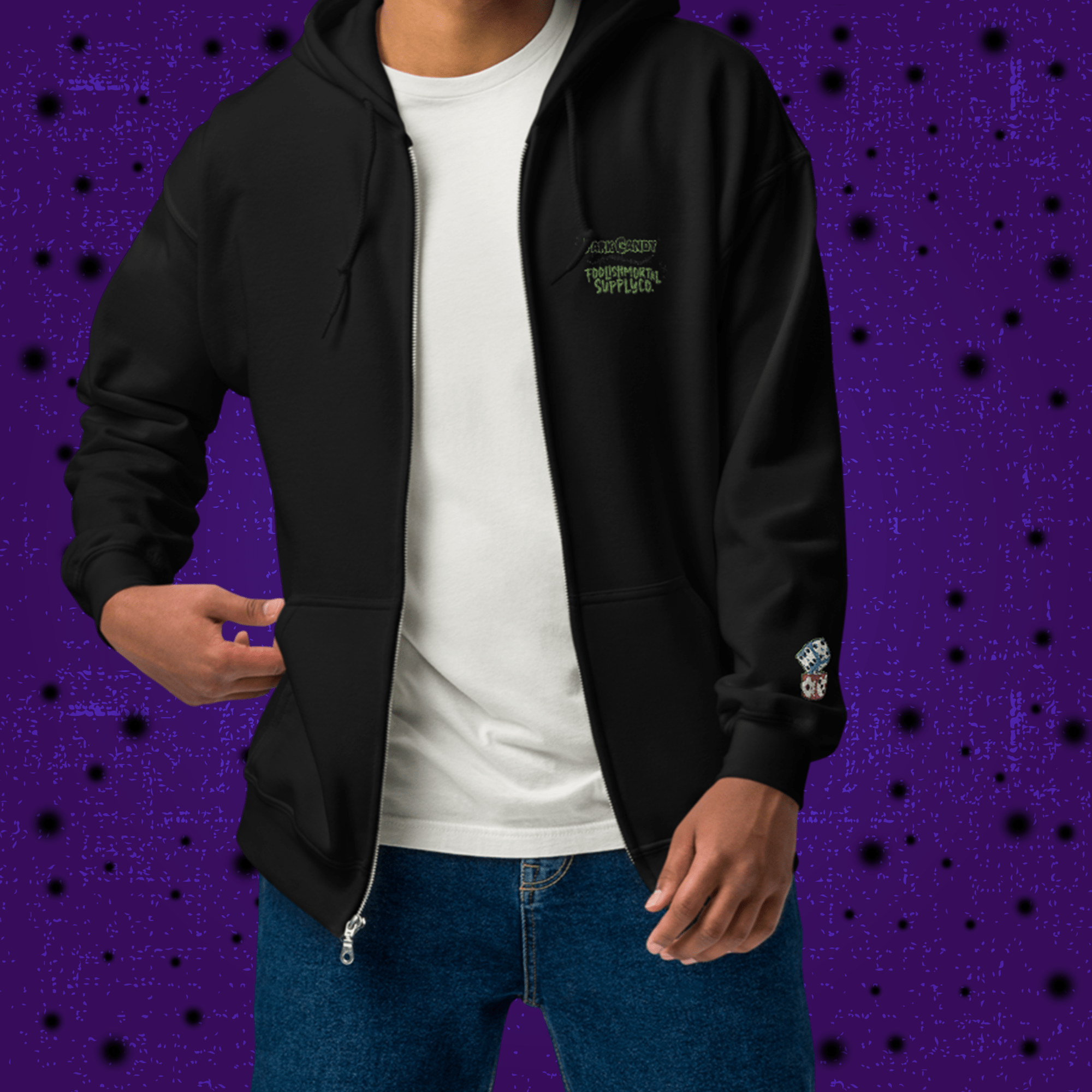 Boogie's Casino Heavyweight Zip Hoodie | Park Candy