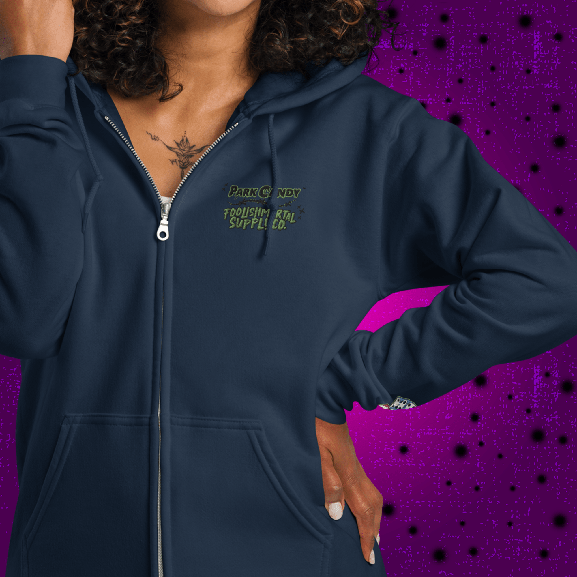 Boogie's Casino Heavyweight Zip Hoodie | Park Candy