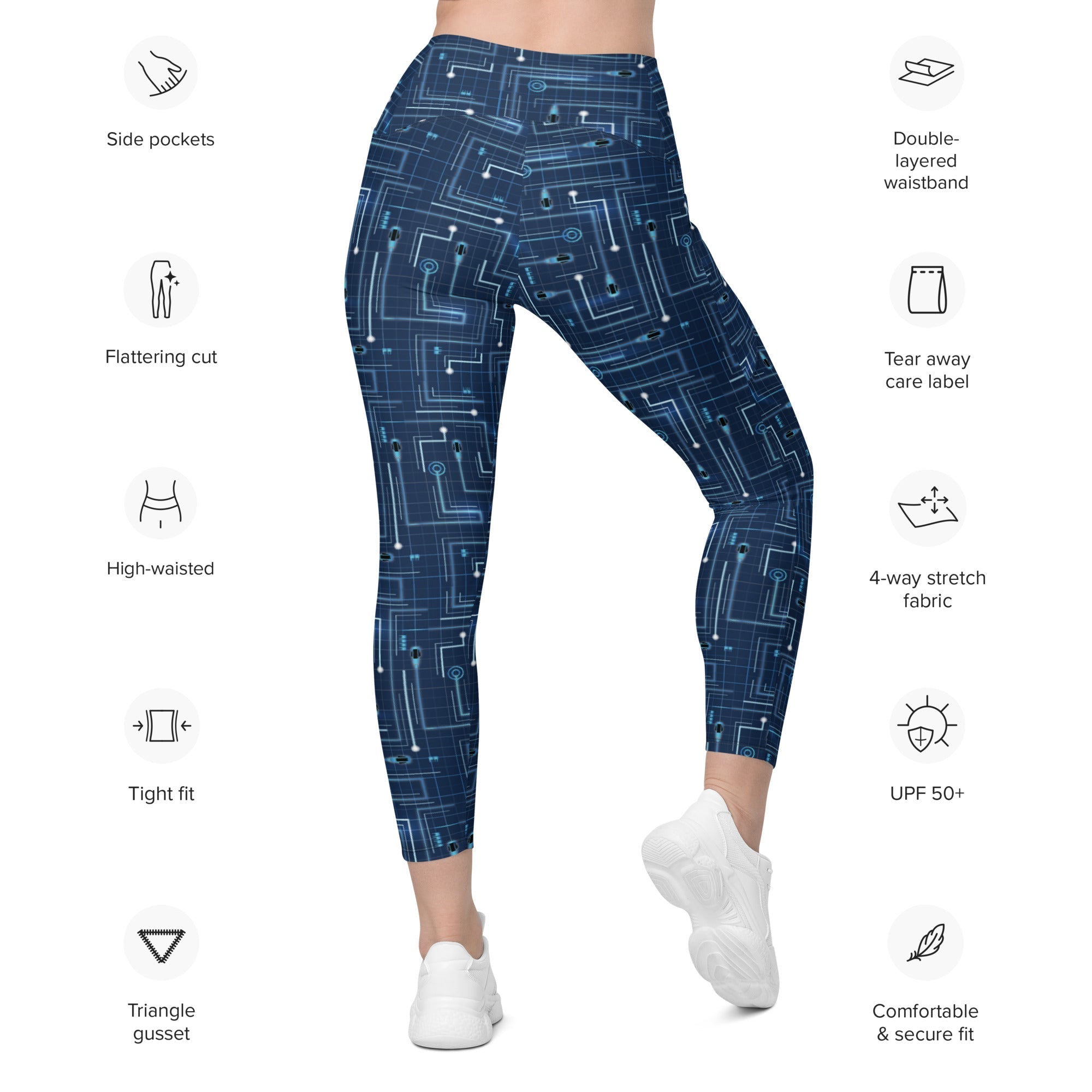 Enter the Grid Leggings with Pockets | Park Candy