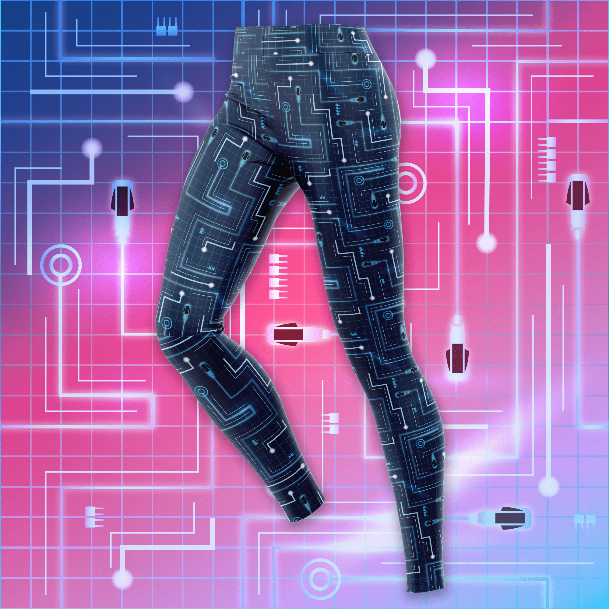 Enter the Grid Leggings with Pockets | Park Candy