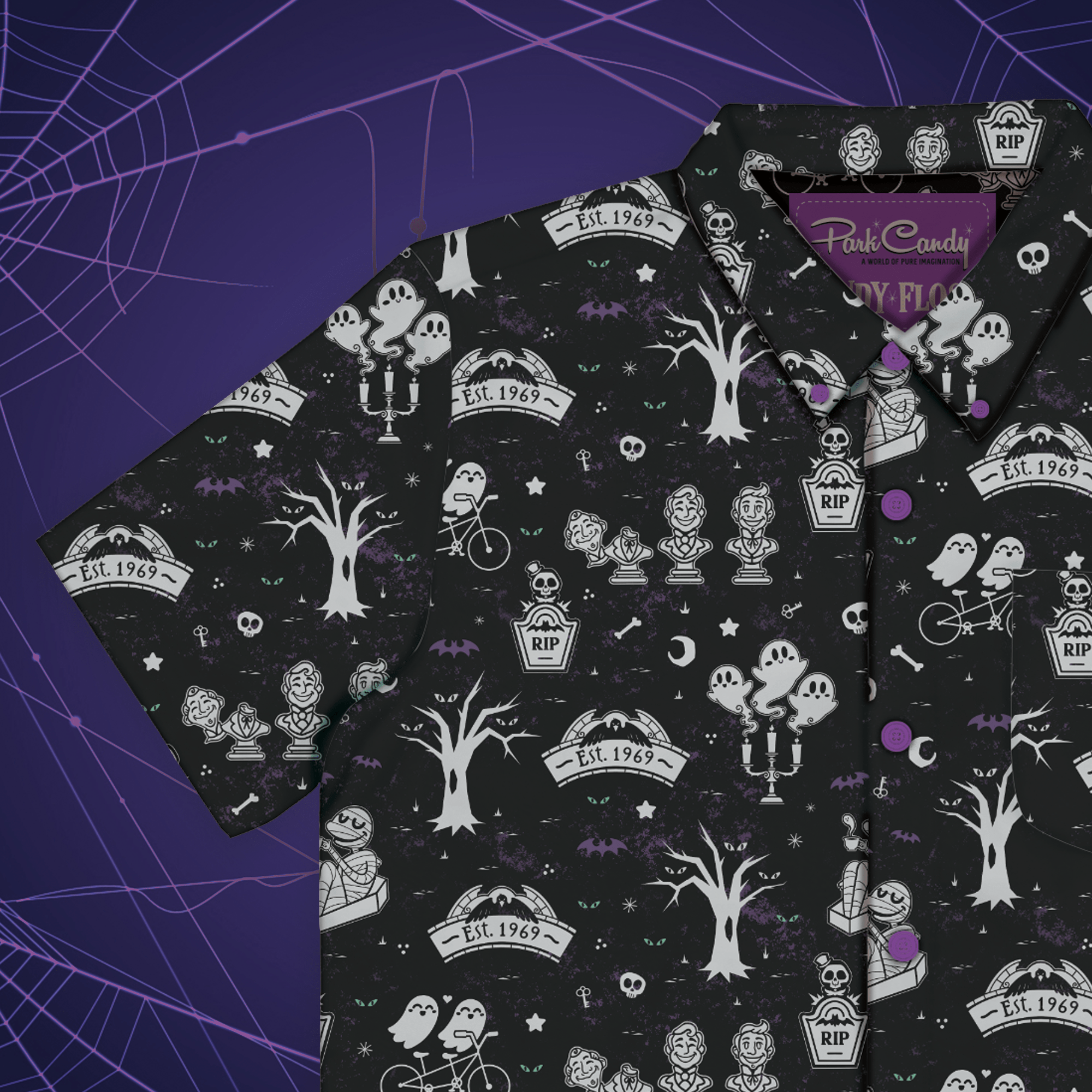 Graveyard Jamboree Button Up Shirt | Park Candy