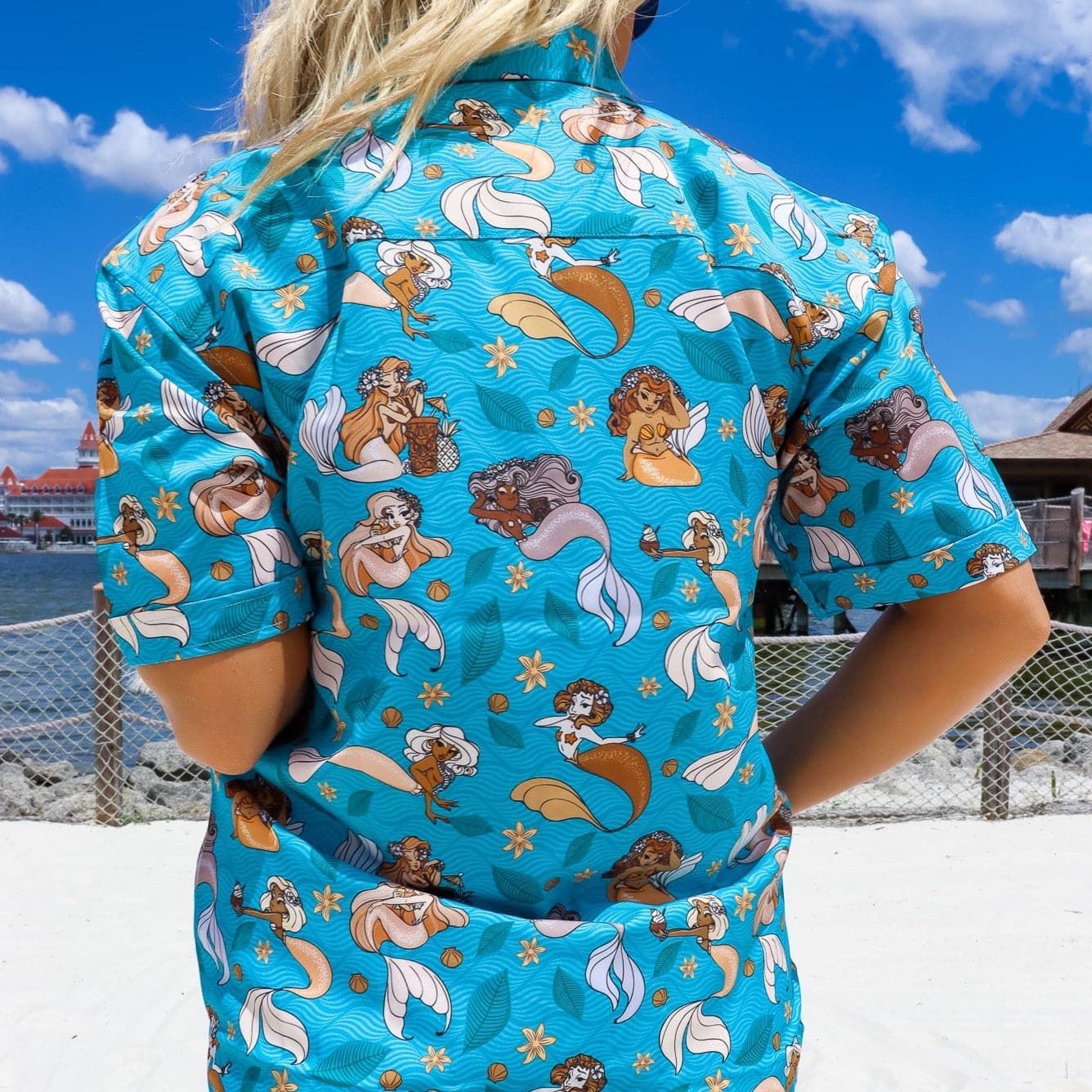 Mermaid Lagoon Button Up Shirt | Park Candy