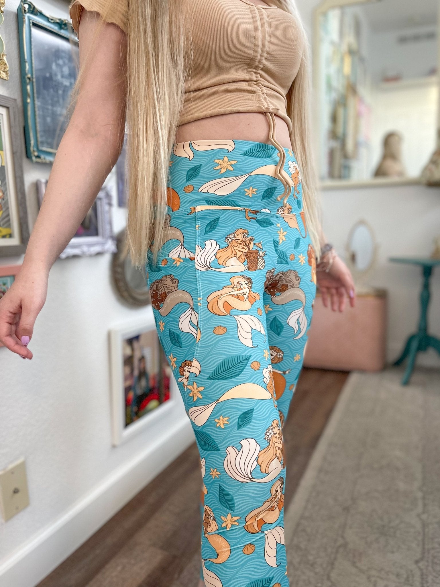 Mermaid Lagoon Leggings with Pockets | Park Candy