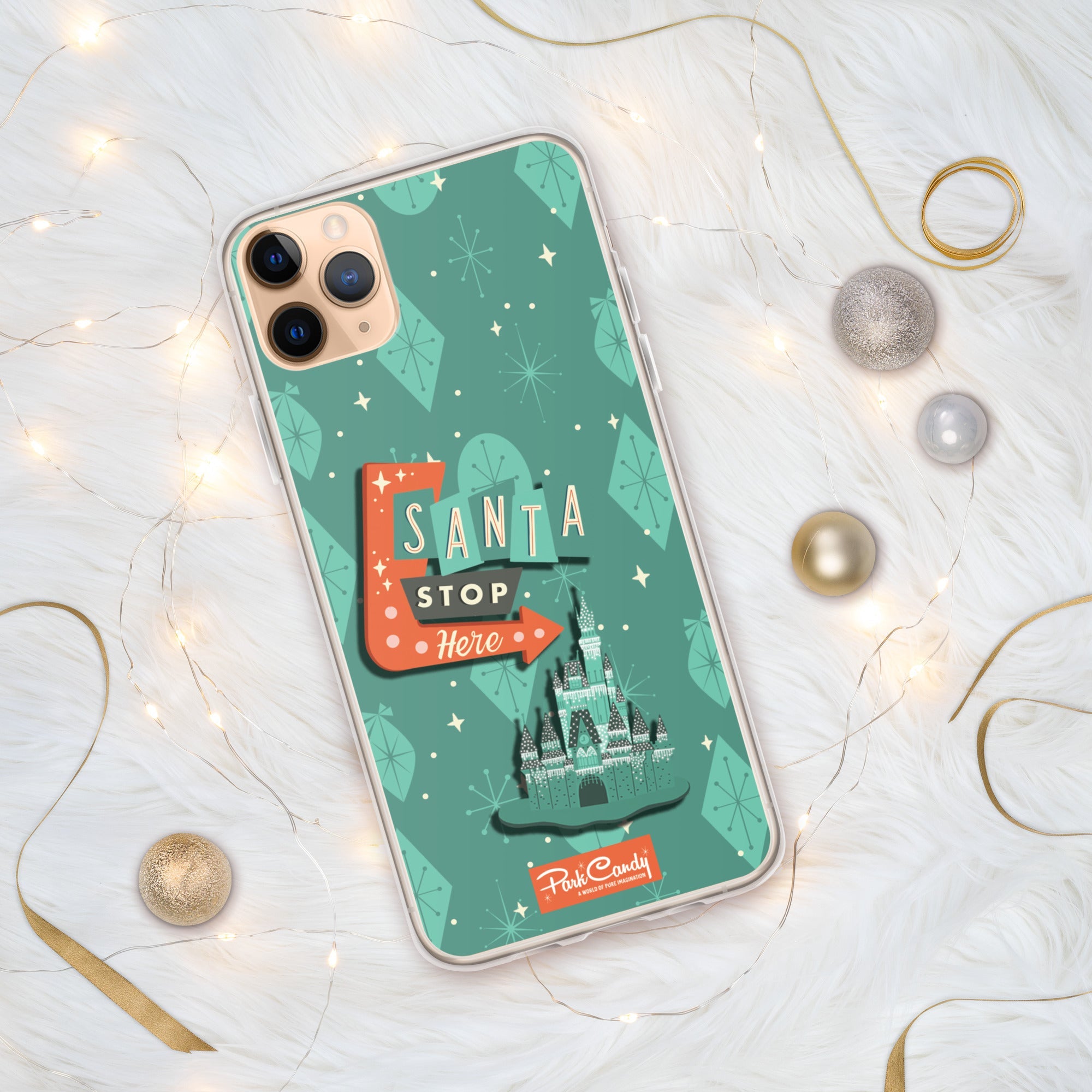 Santa Stop Here iPhone Case | Park Candy