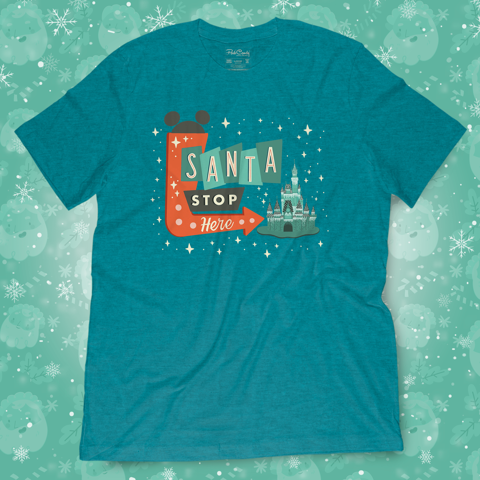 Santa Stop Here Shirt | Park Candy