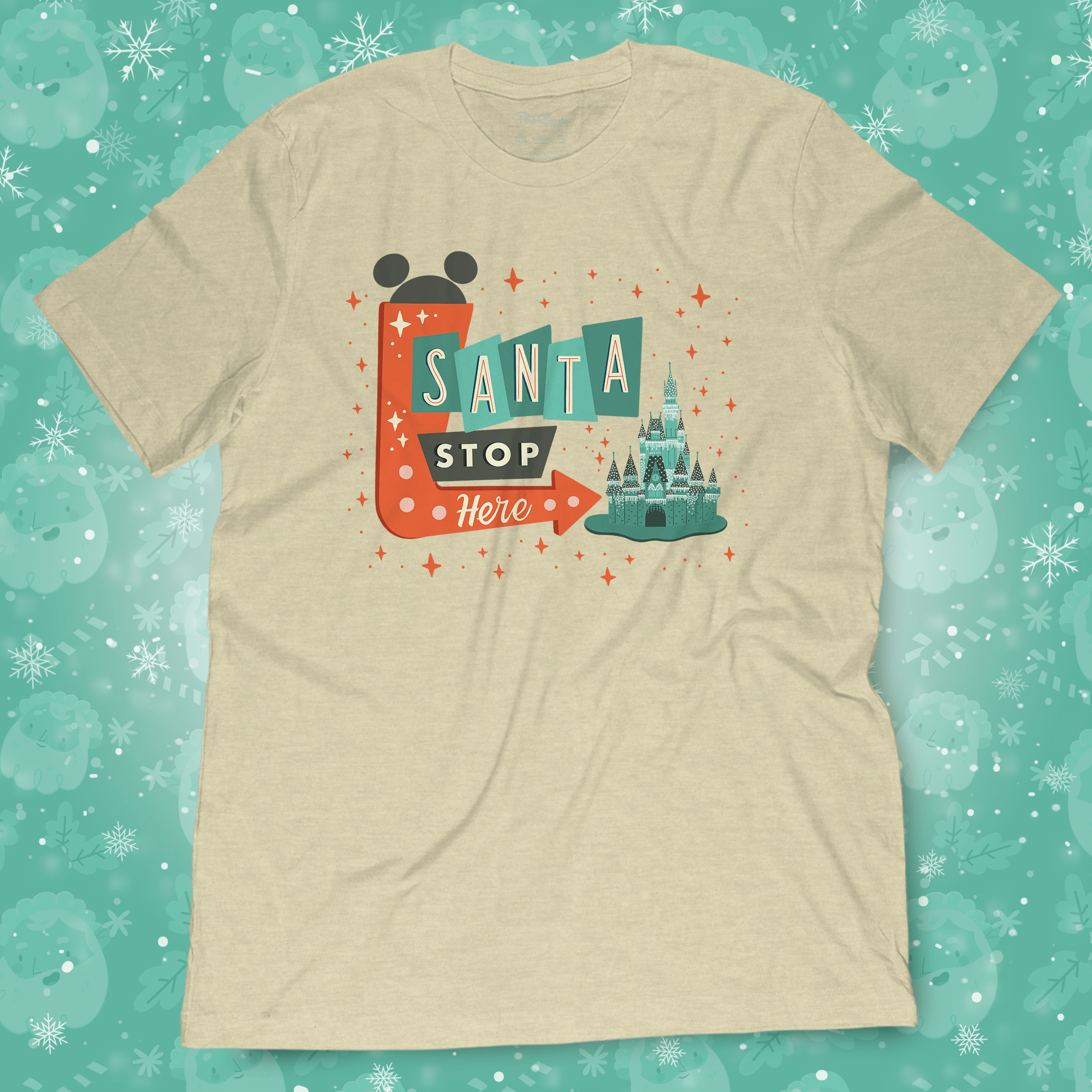 Santa Stop Here Shirt | Park Candy