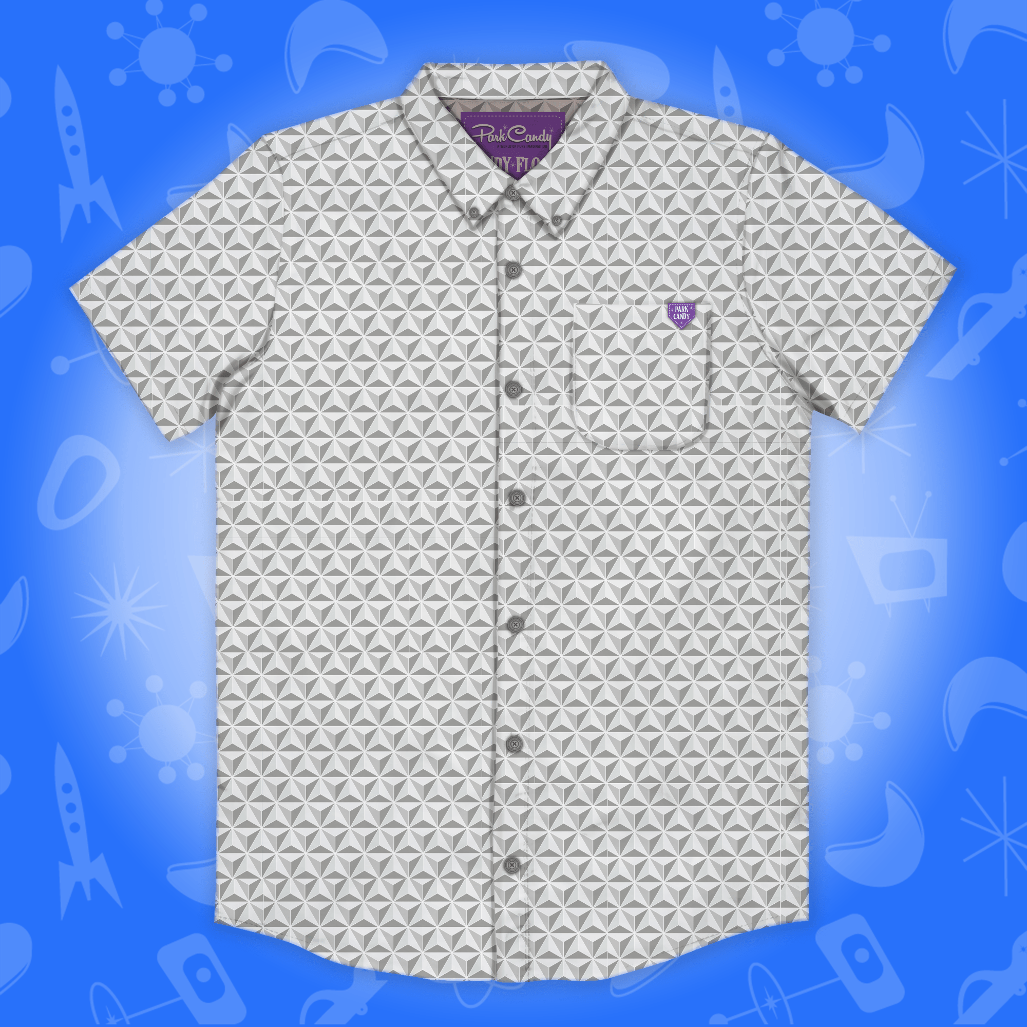 Spaceship Button Up Shirt - SEPTEMBER PREORDER | Park Candy