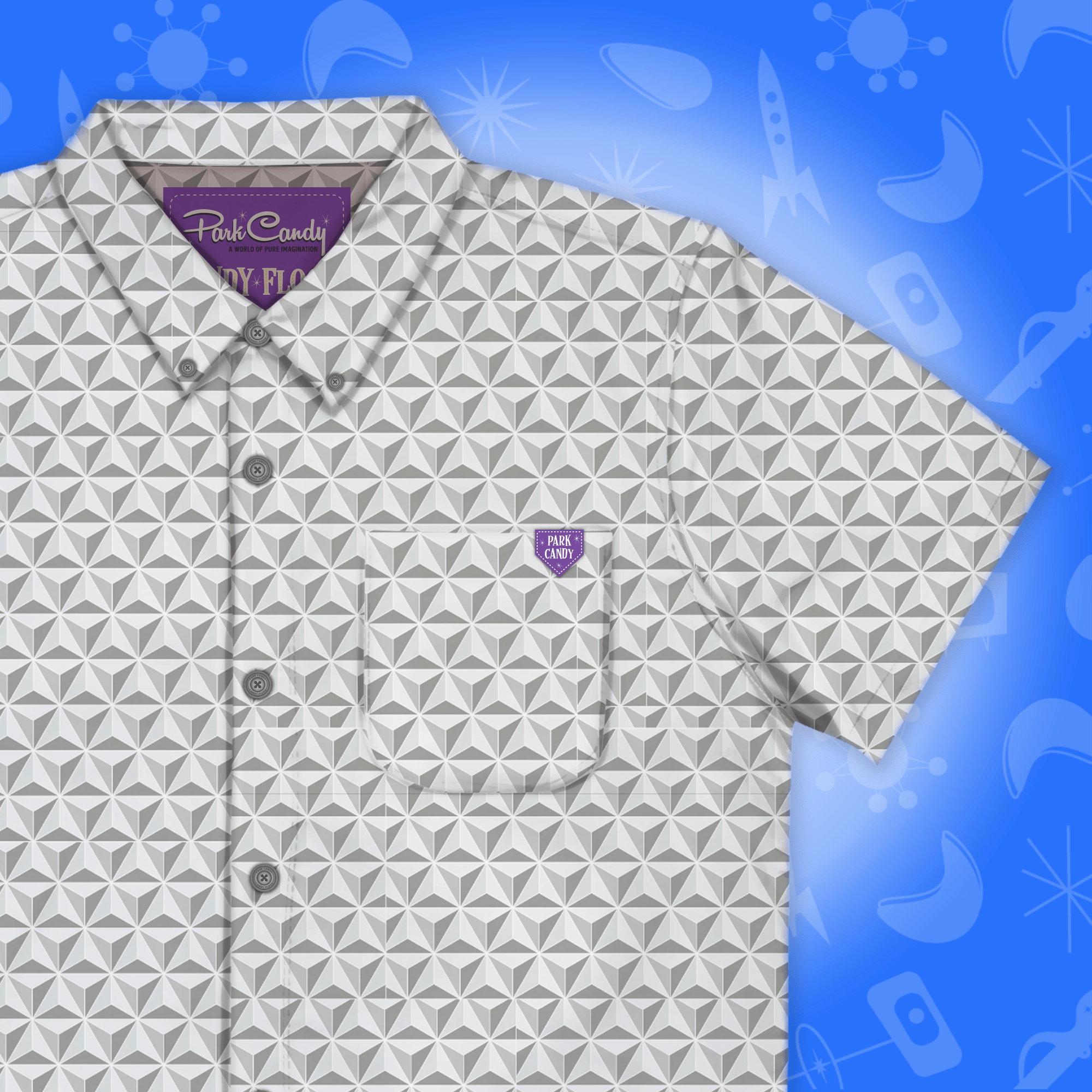 Spaceship Button Up Shirt - SEPTEMBER PREORDER | Park Candy