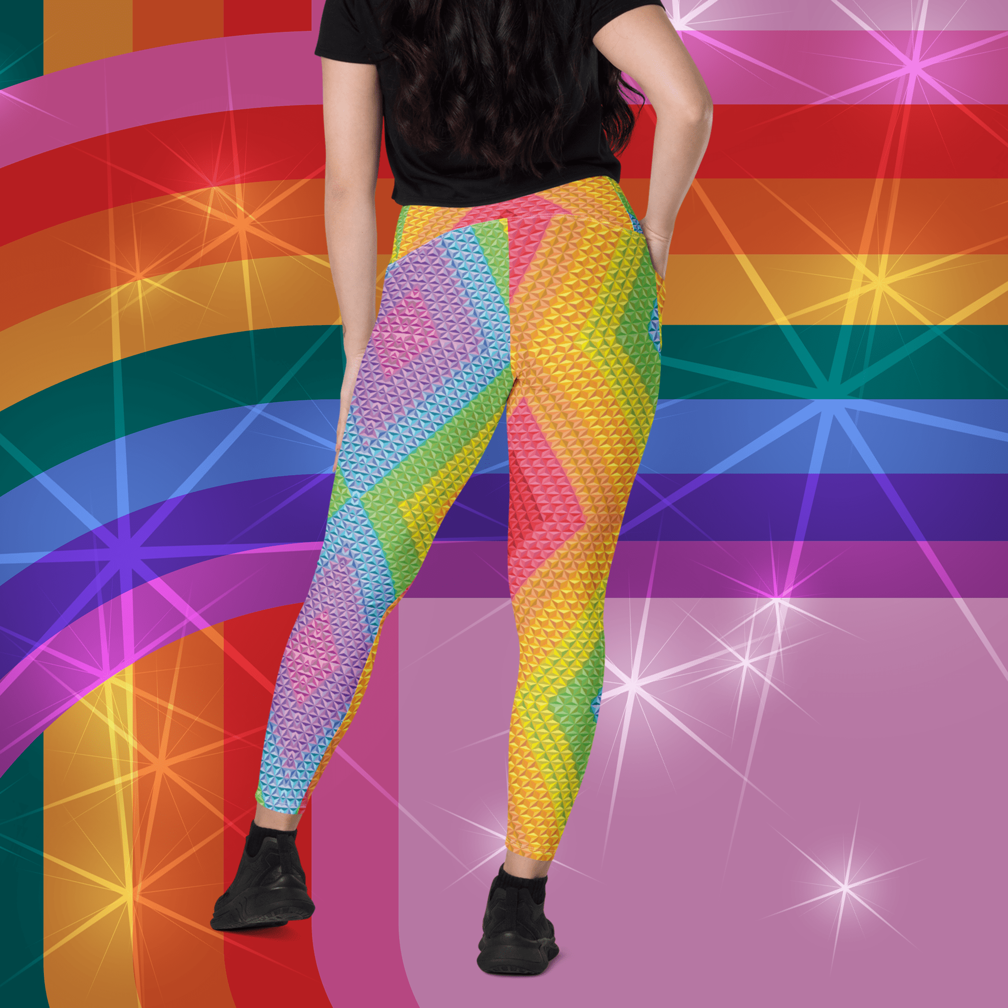 Spaceship Pride Leggings with Pockets | Park Candy