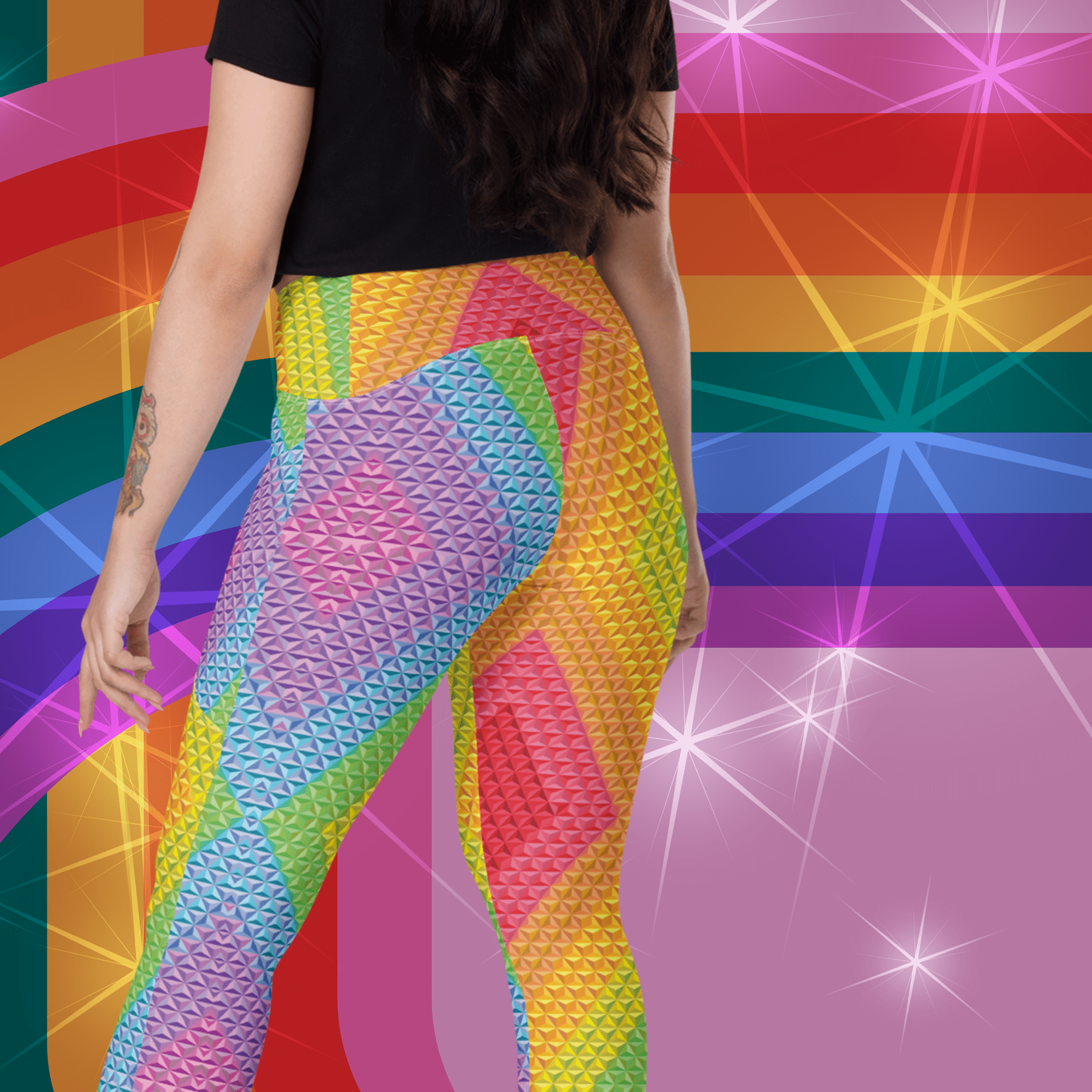 Spaceship Pride Leggings with Pockets | Park Candy