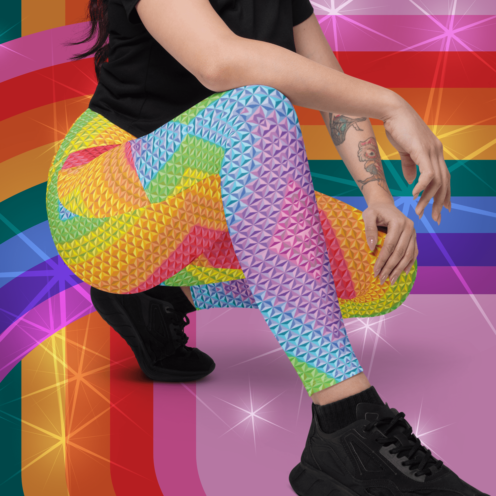 Spaceship Pride Leggings with Pockets | Park Candy