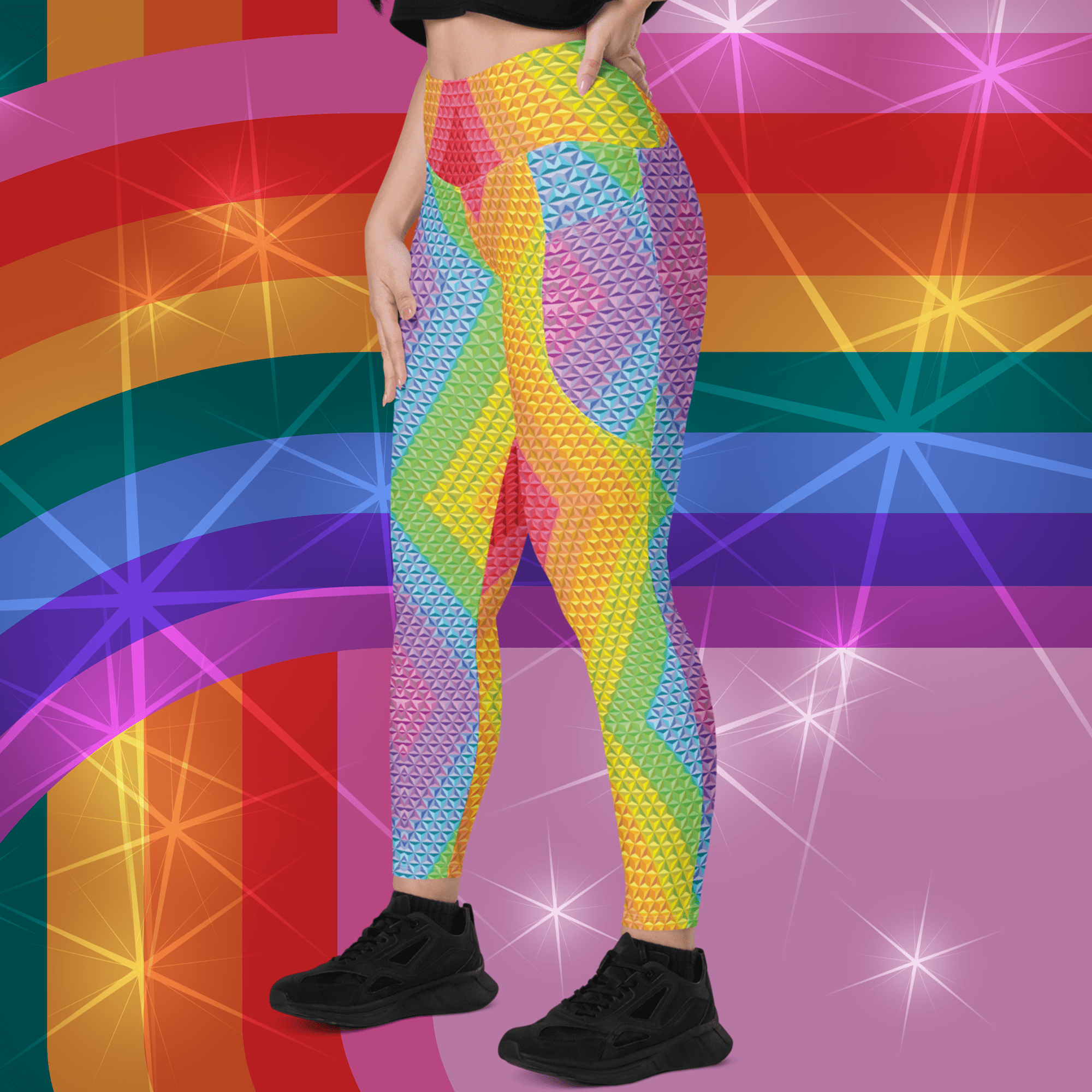 Spaceship Pride Leggings with Pockets | Park Candy