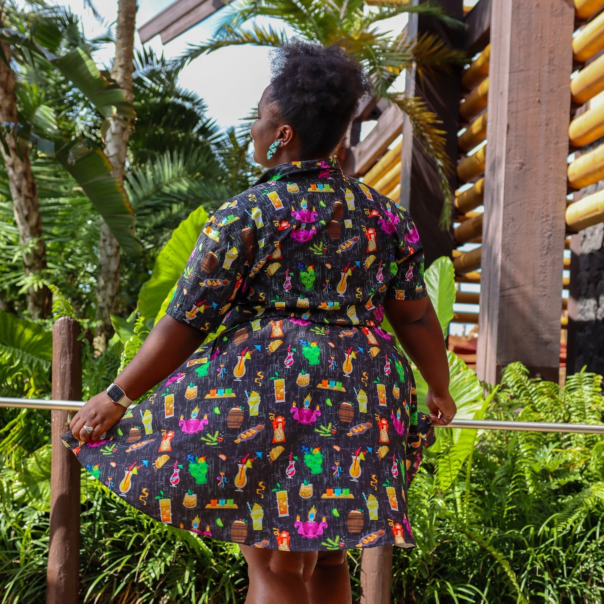 Tiki Drinks Midi Skirt | Park Candy