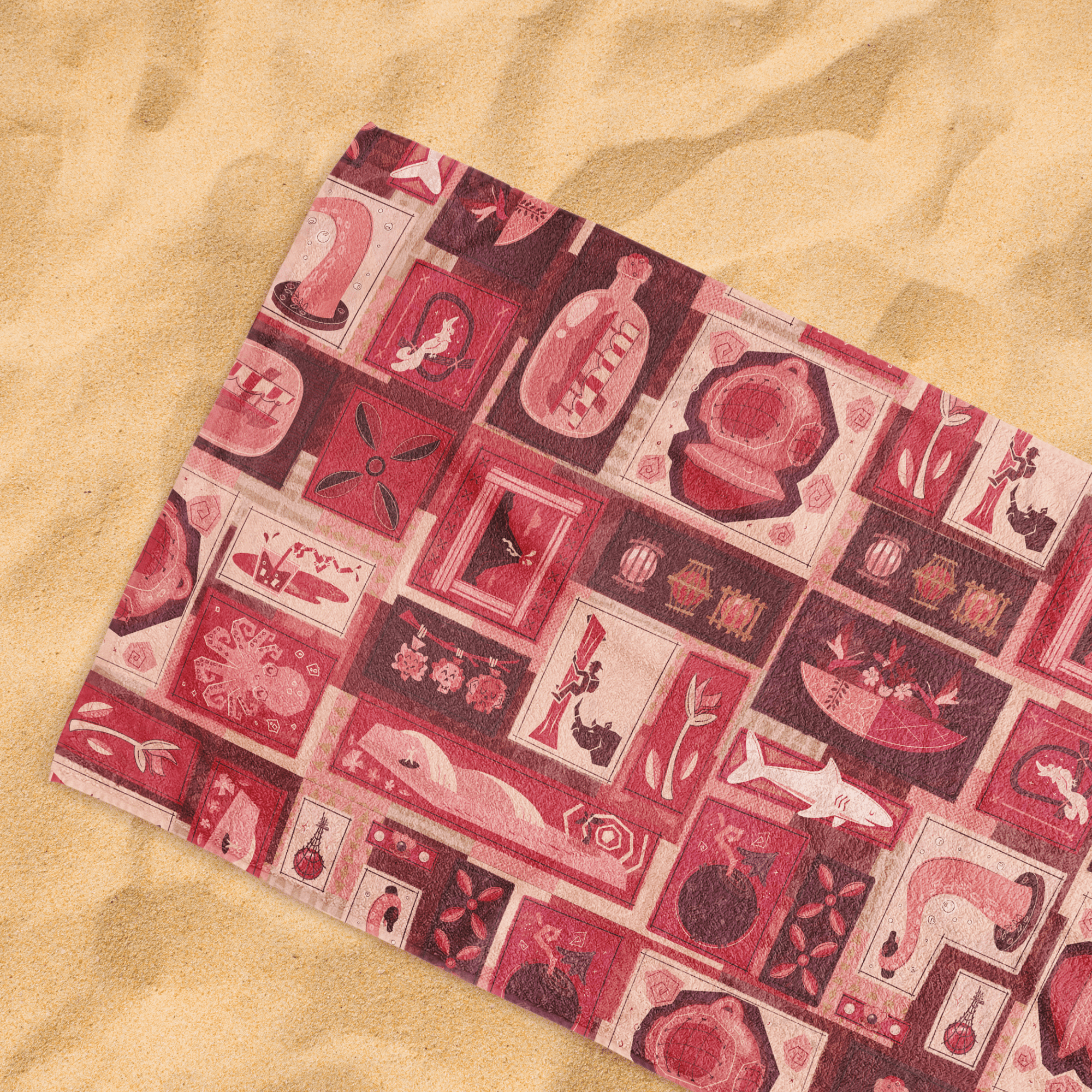 Tiki Tiki Beach Towel | Park Candy