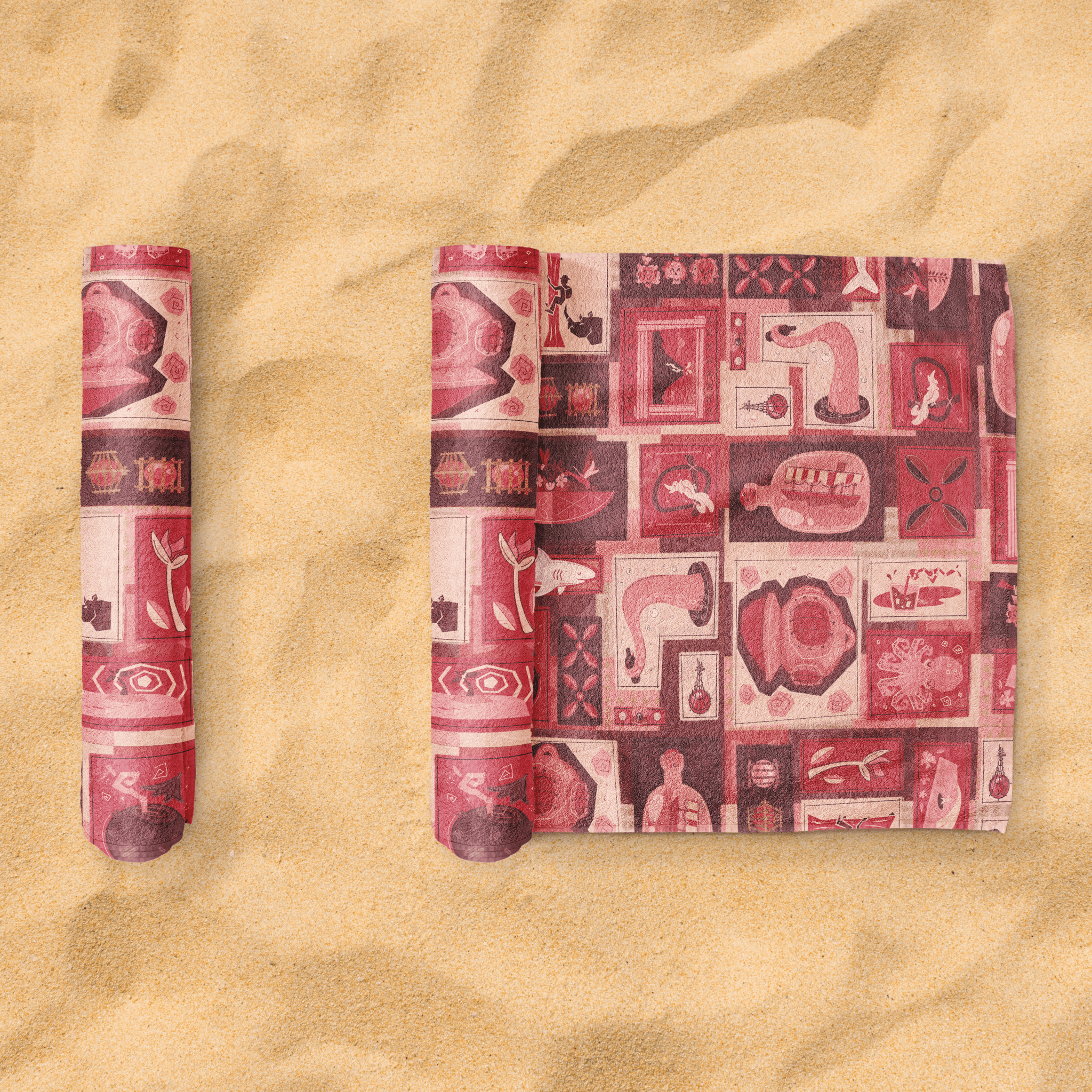 Tiki Tiki Beach Towel | Park Candy