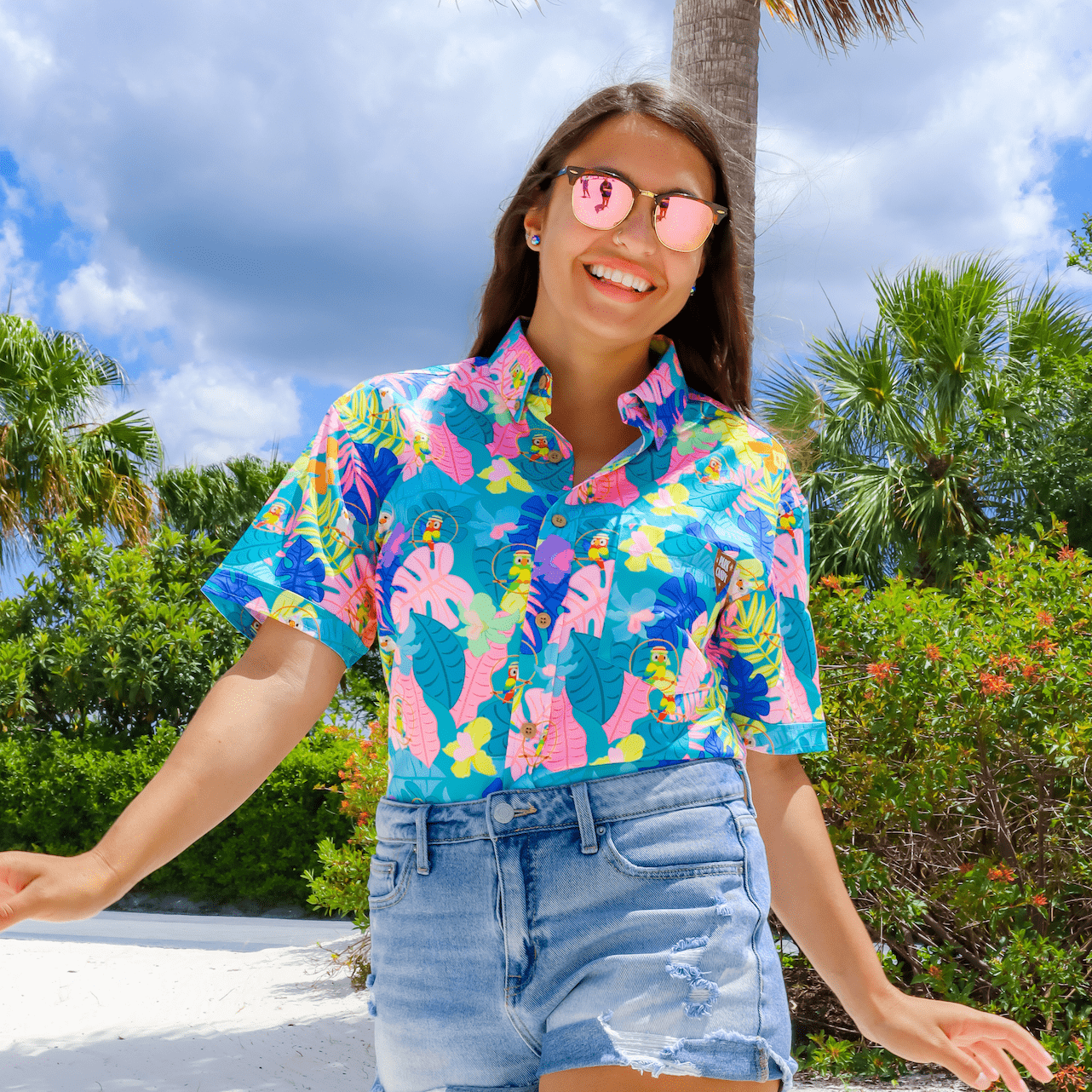 Tropical Hideaway Button Up Shirt | Park Candy