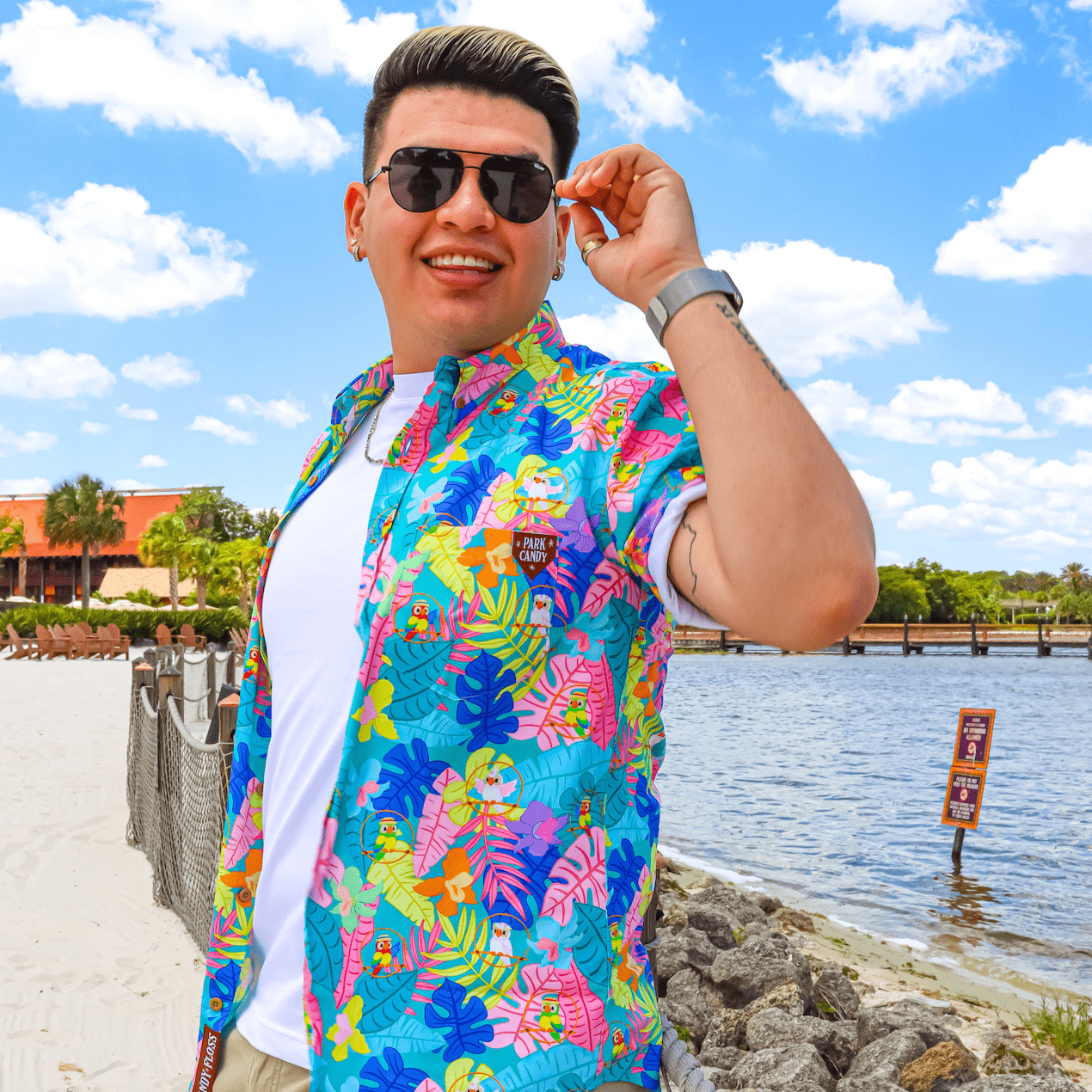 Tropical Hideaway Button Up Shirt | Park Candy