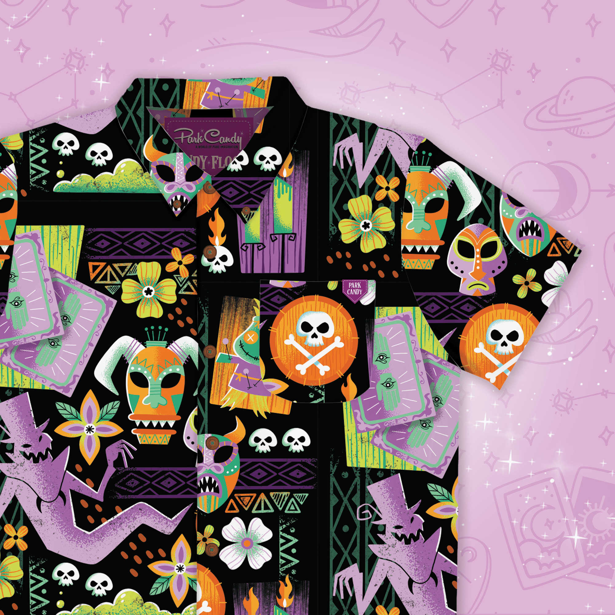 Voodoo Hoodoo Button Up Shirt | Park Candy