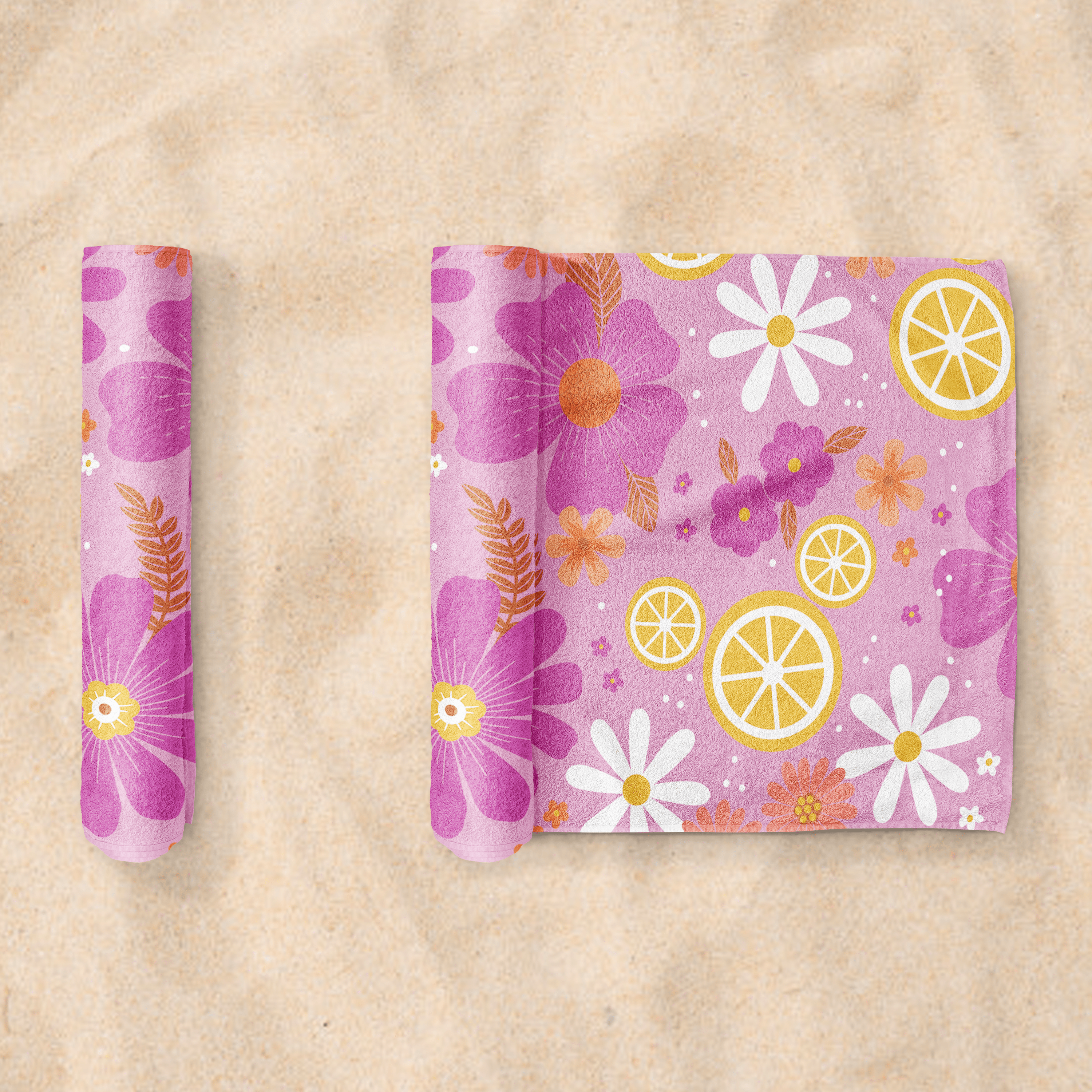 Violet Lemonade Beach Towel - Park Candy