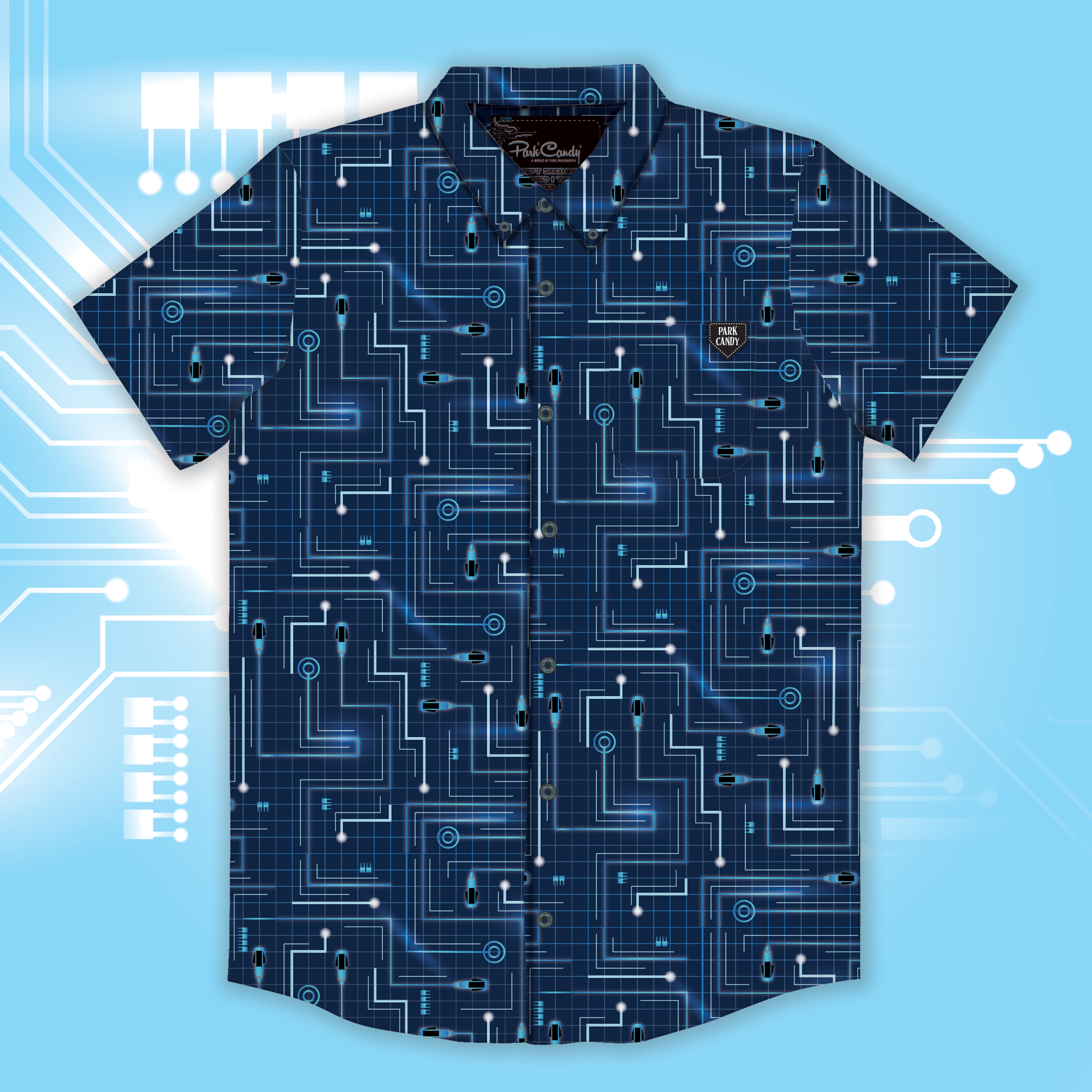 Enter the Grid Button Up Shirt - Park Candy