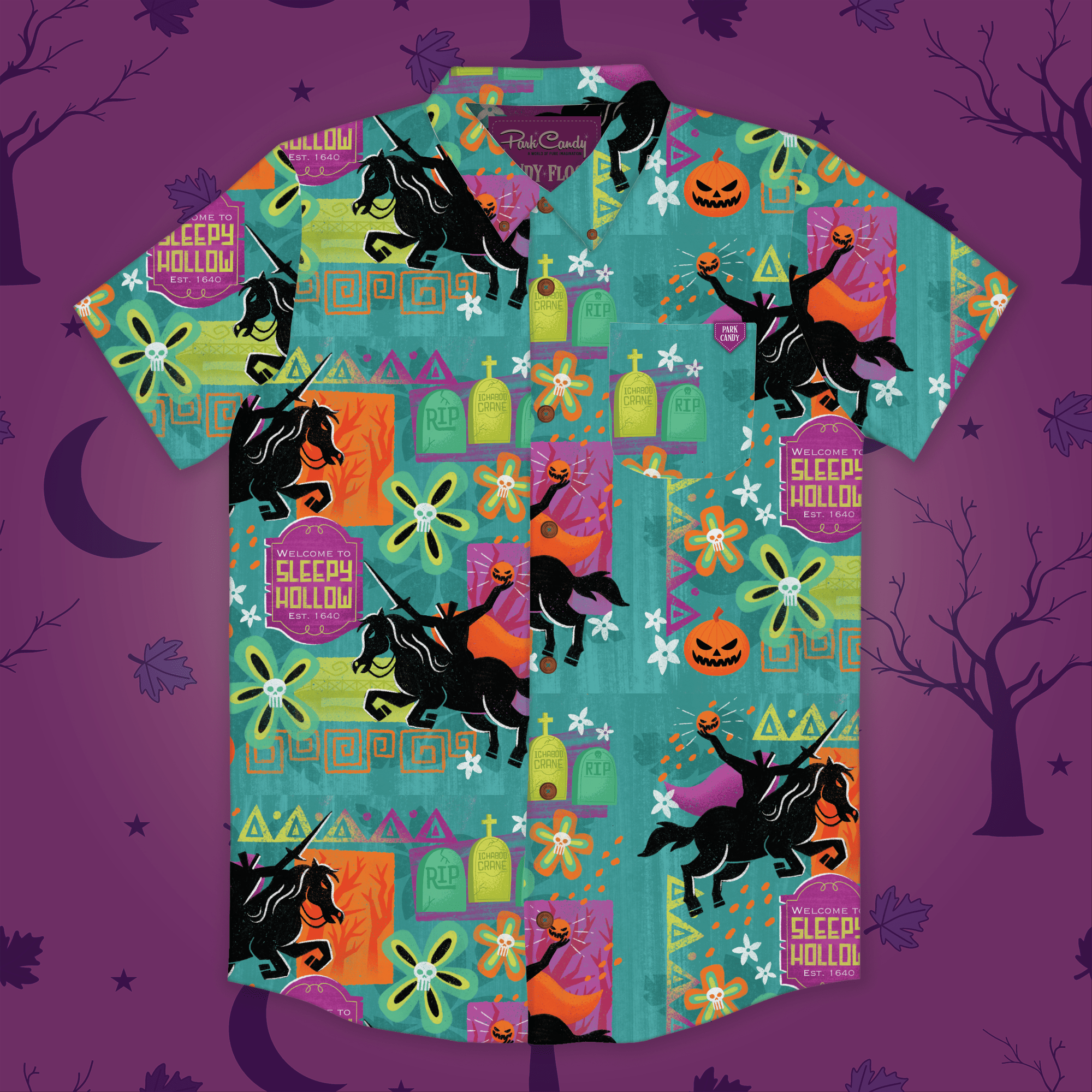 Sleepy Hollow Button Up Shirt - Park Candy